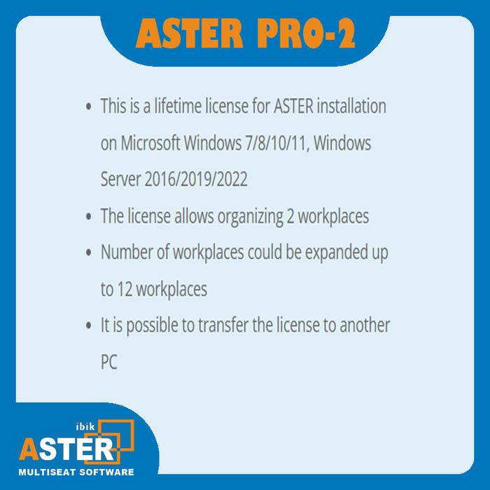 Gambar ASTER MULTISEAT PRO  (LifeTime) - Software Original - ASTER PRO-2 dari ALJANNAH TEKNOLOGI undefined Tokopedia