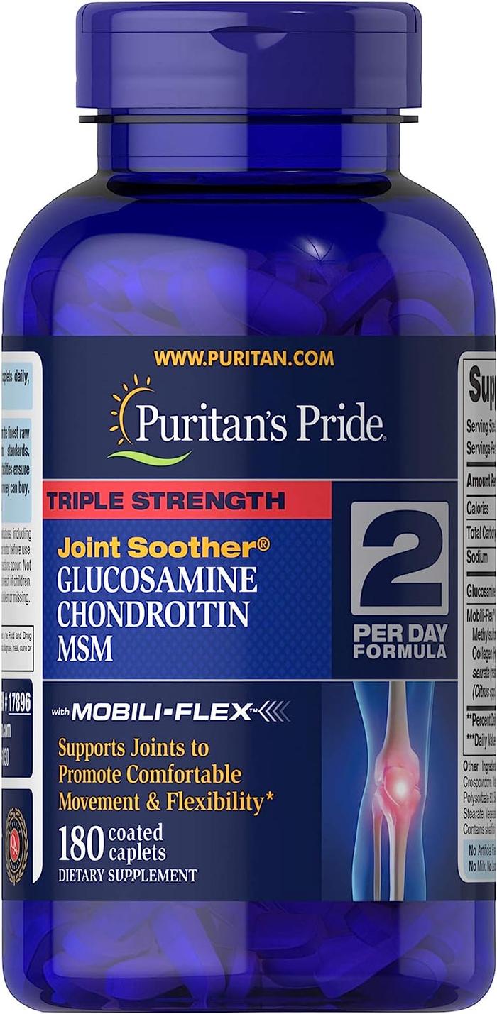 Gambar Glucosamine 180 caplet | Puritan Glucosamine Triple Strength MSM-2 - GNC Triflex dari handpickedd undefined 4 Tokopedia