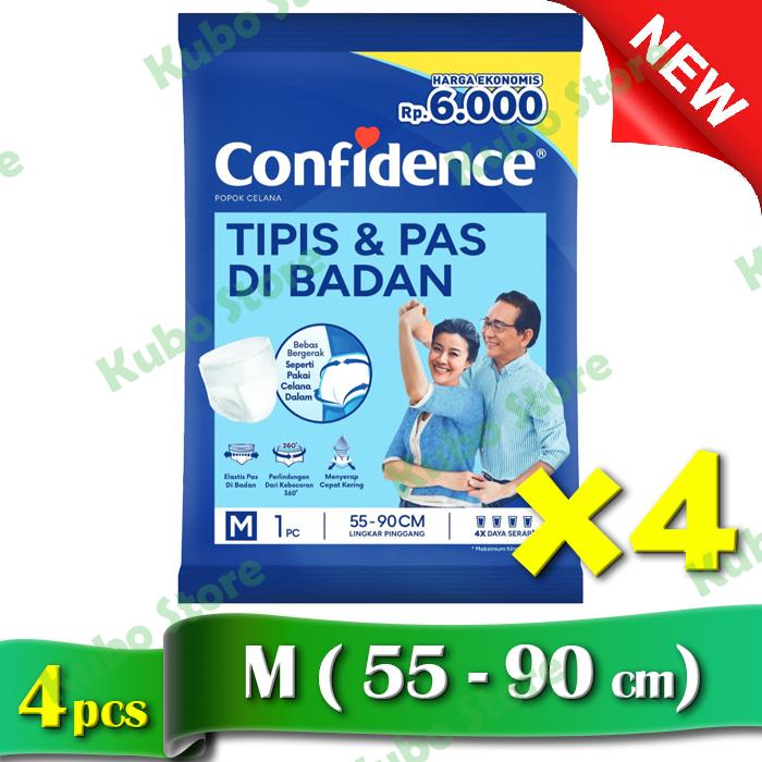 Gambar Confidence Pants Popok Celana Dewasa Satuan Sachet Renceng M L XL Unisex - M4 dari Kubo Store Tokopedia undefined Tokopedia