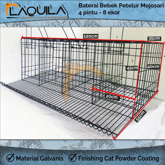Gambar Kandang Baterai Galvanis Bebek Mojosari - Baterai, Hitam dari Laquila Store undefined Tokopedia