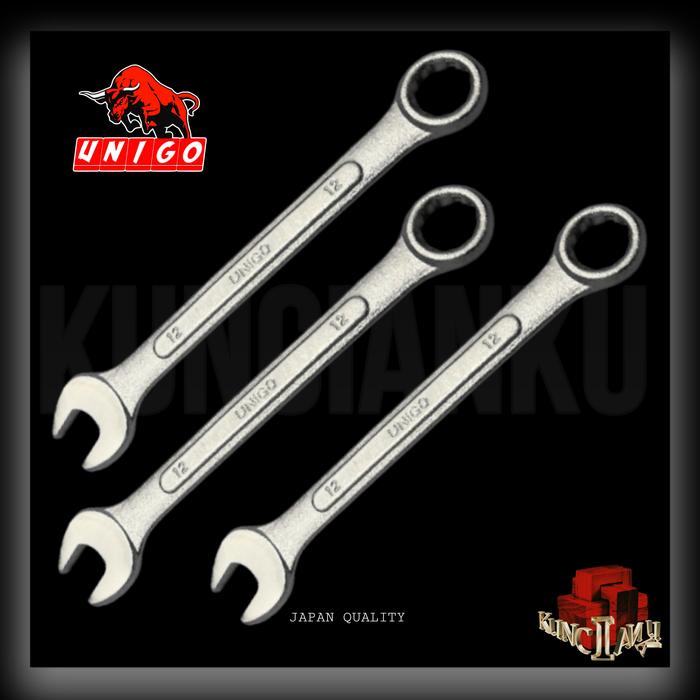 Gambar Kunci ringpas 8 - 22mm Unigo kunci ring pas 8 - 22 combination wrench - 12 dari Kunciankuu undefined Tokopedia