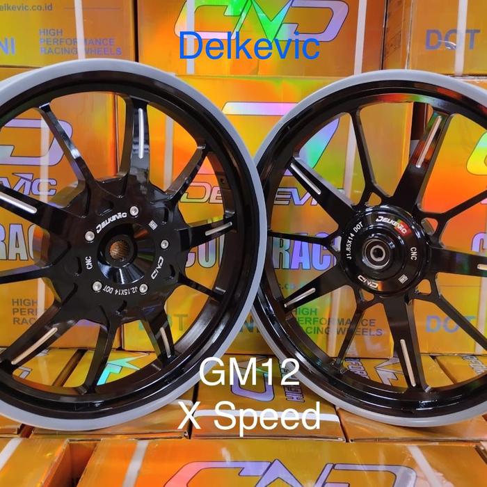 Gambar Velg Delkevic X Speed,Vario110,Vario125,Mio - Black, Vario125/150 dari galerimotor12 undefined Tokopedia