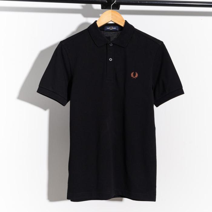 Jual FRED PERRY M6000 POLO SHIRT BLACK - WHISKY BROWN - Kota Jual FRED PERRY M6000 POLO SHIRT BLACK - WHISKY BROWN - Kota