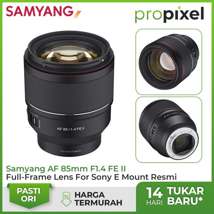 Promo Samyang AF 85mm FE II Full-Frame Lens For Sony E Mount