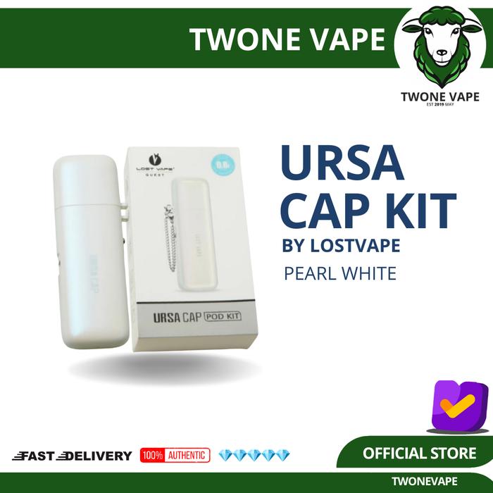 Gambar Ursa Cap 25W 1000mAh Pod Kit Authentic by Lost Vape / Ursa Cap Pod Kit - PEARL WHITE dari Twoneofficial undefined Tokopedia