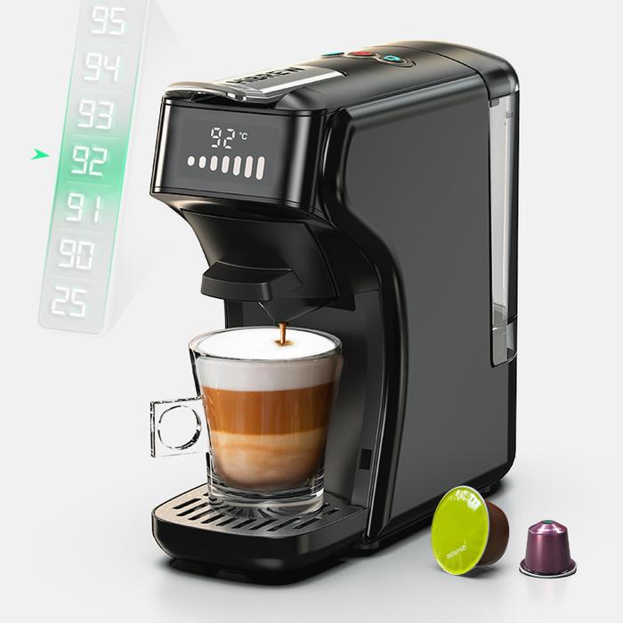 Gambar HIBREW 6 in 1 Multiple Capsule Espresso Machine Untuk Nestle Dolce Gusto Nespresso K Cup Coffee Maker Powder Bubuk kopi yang kompatibel Membuat kopi panas dan dingin Mesin kopi H1B yang terbaik ditetapkan suhu dan volum air - Hitam dari coffeehome undefined Tokopedia