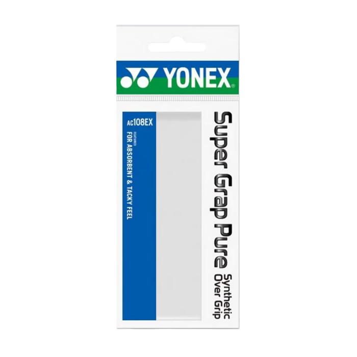 Gambar Yonex Super Grap Pure Tennis Badminton Overgrip AC108EX / Grip Tenis Badminton AC 108 EX - Putih dari 24seven on court undefined Tokopedia