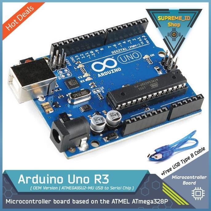 Jual ARDUINO UNO R3 DIP ATMEGA328P ATMEGA16U2 OEM ORI DESIGN ...