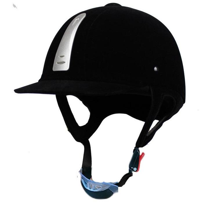 Gambar Equestrian Helmet Bahan ABS + Velour / Helmet Berkuda Ukuran Yang Dapat Disesuaikan / Perlengkapan Melindungi Berkuda - Hitam dari SAKURA EMAS undefined Tokopedia