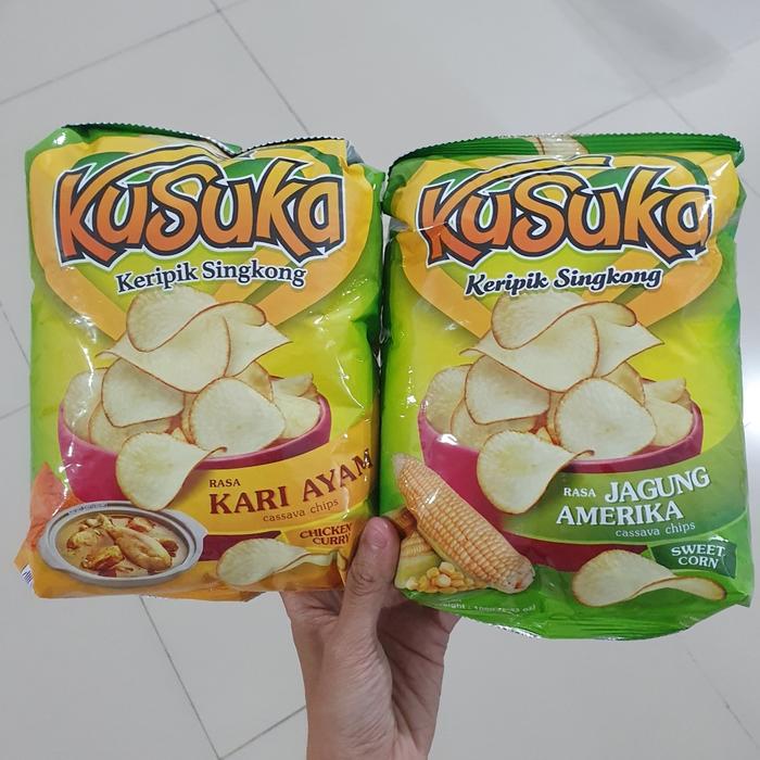 Gambar Kusuka keripik singkong snack rasa JAGUNG AMERIKA / KARI AYAM  100gr - KARI AYAM dari Babyworld Store Medan undefined Tokopedia