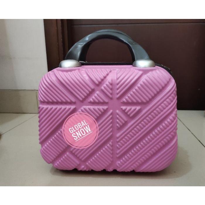 Gambar KOPER KOSMETIK 202 12 inch / KOPER 12inch  BAJU ANAK / KOPER COWOK / KOPER KECE - Pink Muda dari KOPER.LAKU undefined Tokopedia