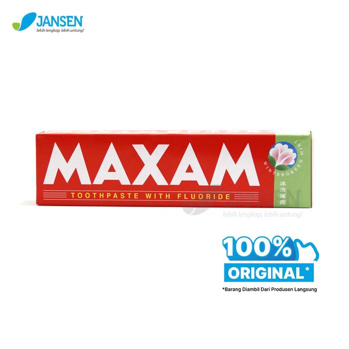 Gambar MAXAM TOOTHPASTE Original | Pasta Gigi Maxam | Whitening and Mint Toothpaste | Mencerahkan, Memutihkan, dan Menyegarkan - WIntergreen dari Jansen Official Store undefined Tokopedia