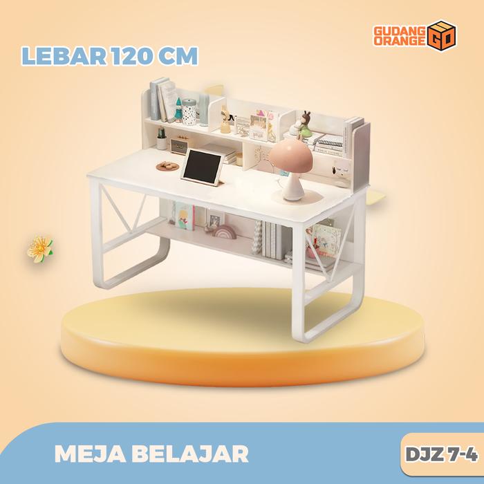 Gambar GO - Meja Belajar Desain Minimalis Dilengkapi Rak Buku Dan 3 Sekat Dengan 3 Pilihan Ukuran [ DJZ-7-1 - DJZ-7-5 ] - DJZ-7-4 dari Gudang Orange undefined Tokopedia