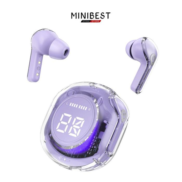 Gambar MINIBEST AK47 TWS EARPHONE HEADSET BLUETOOTH V5.3 Two Channel Stereo Transparent Shell Earbud - AK47 Purple dari fittas shop undefined Tokopedia