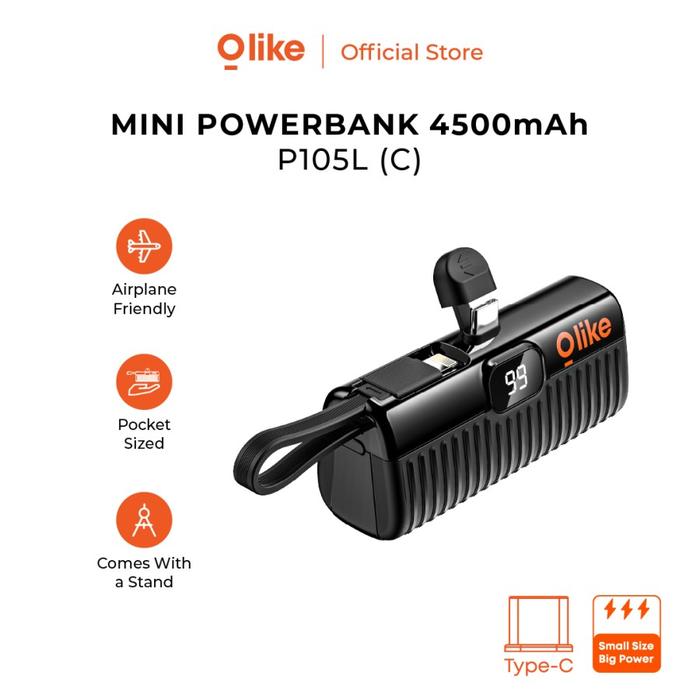Gambar OLIKE P105 Powerbank 4500mAH Small Size Big Power Real Capacity - P105-Type C dari Akar Jaya Bandung undefined Tokopedia