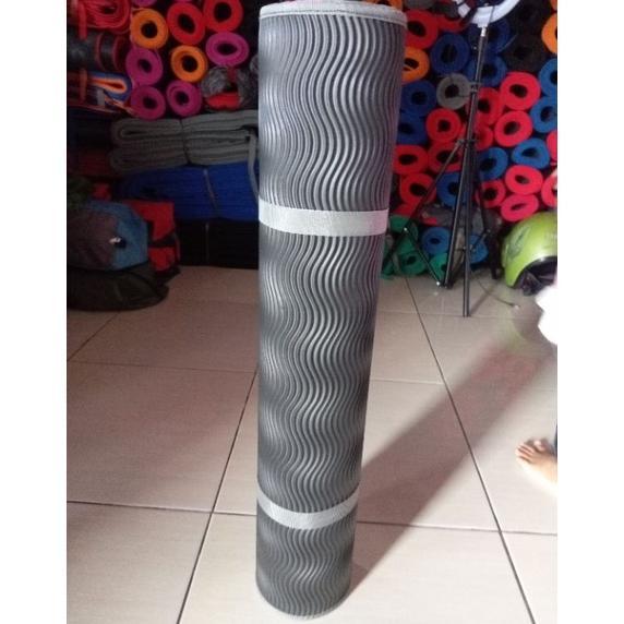Gambar (BEST SELLER) PAKET HEMAT ALAT YOGA/ MATRAS YOGA + TALI ELASTIS Yoga Streching / MATRAS YOGA CAMPING OLAHRAGA YOGAMAT MULTIFUNGSI / MATRAS TENDA Workout SENAM Spoon Karet TEBAL Anti Slip - MATRAS ABU saja, KECIL 120*40cm dari Zilfa Ilfani R undefined Tokopedia