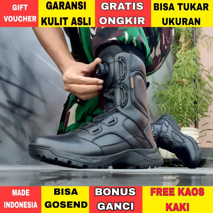 Gambar Sepatu pdl tali putar brother marabunta kulit sapi full - MARABUNTA ROCKY, 39 dari SEPATU PDL BROTRHER undefined Tokopedia