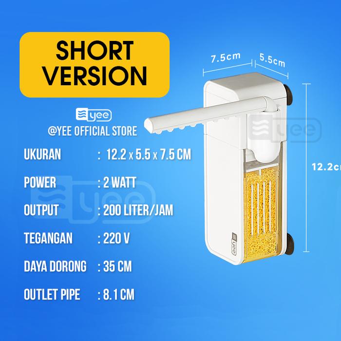 Gambar Mini Filter Aquarium / Filter Mni / Internal Filter Aquarium / Filter Submersible - Short Version dari Yee Official Store undefined Tokopedia