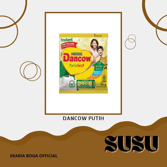 Gambar SUSU | BUBUK | NESTLE DANCOW FORTIGRO INSTANT | DANCOW PUTIH - SACHET dari EkariaBoga undefined Tokopedia