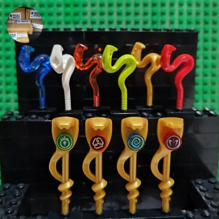 Gambar LEGO PAKET Minifigures Ninjago Serpentine Snake - Weapon Snake dari Bobby Toys undefined Tokopedia