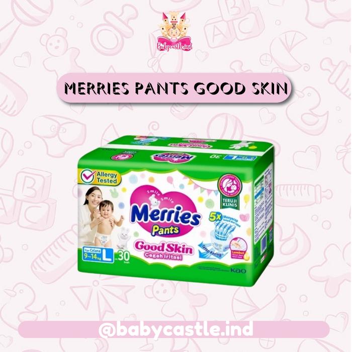 Gambar Popok Bayi Celana Merries Diaper Baby Pants size L30 dari babycastleind undefined Tokopedia