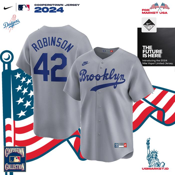Original 42 Robinson Jersey MLB NIKE MENS BROOKLYN DODGERS JACKIE