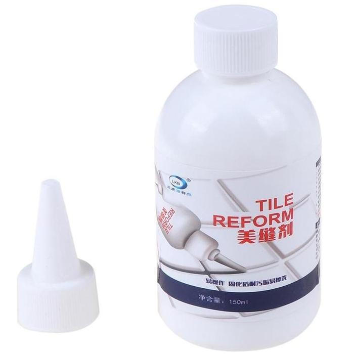 Gambar TX HOKO Nat Keramik 150ml Krim Pengisi Celah Anti Jamur/Lem Perbaikan Dinding Tembok Rah Retak/Tile Reform Waterproof Grouting Filler Pa Cairan Pels Sela Lantai Ubin Tahan Air - Putih dari Eksiss mall undefined Tokopedia