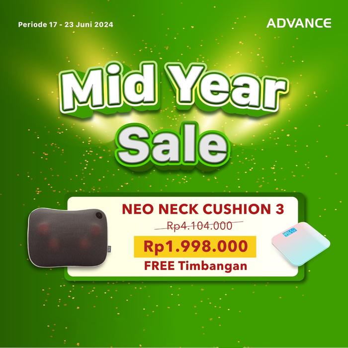 Gambar ADVANCE NEO NECK CUSHION 3 - MESIN BANTAL PIJAT PIJET PORTABLE ADVANCE - Promo dari Advance Estore Bali Jaya undefined Tokopedia