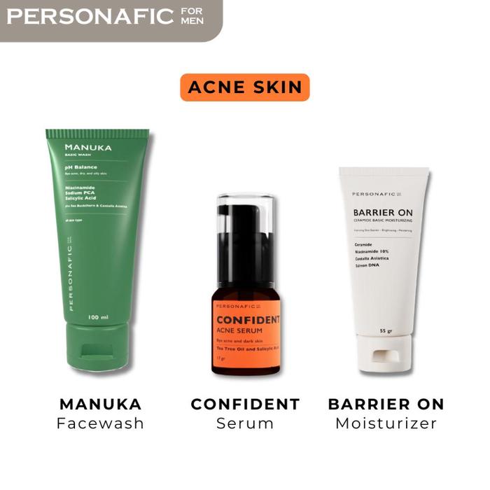 Gambar Top Personafic Repair Daily Pack - Lengkap Skincare Pria - Face Wash, Moisturizer, Dan Serum - Acne Skin dari Berianb Tokko undefined Tokopedia
