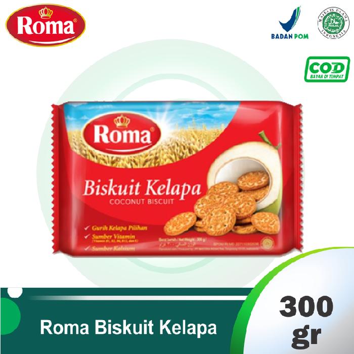 Gambar Roma Biskuit kelapa 300gr Malkis kopi / teh dari Pixyblackpinkshop undefined Tokopedia