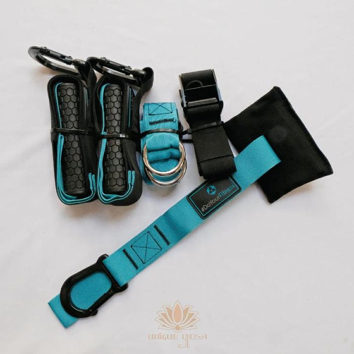 Gambar Wangsa Power Suspension Training Pro / Resistance Exercise Belt / Resistance Excercise Pro 5 / Alat Olahraga / Trx Pro P5 ( Trx Suspension Trainer ) / Alat Fitness / Trx Tali Stretching Yoga Fitness Gym Power Rope - Biru Muda dari WANGSA CENTER undefined Tokopedia