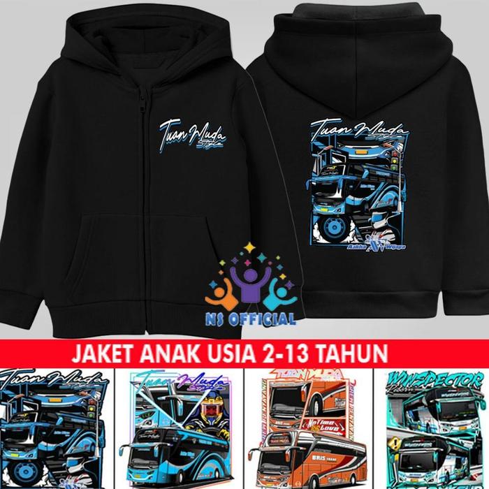 Gambar Jaket Bus Anak Laki Laki Umur 2 3 4 5 6 7 8 9 10 11 12 13 Tahun / Jacket Hoodie Zipper Resleting Bis Tuan Muda Anak Cowok Terlaris - HITAM TM1, M (2-3 TAHUN) dari KENSIFT undefined Tokopedia
