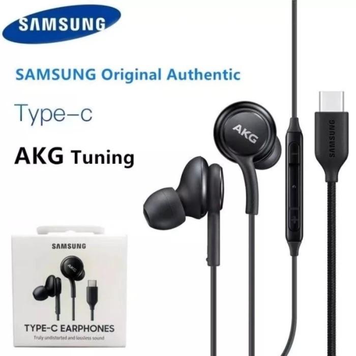 Gambar HEADSET SAMSUNG GALAXY A55 5G ORIGINAL HARMAN AKG EARPHONE TYPE C dari Top King Accessories undefined Tokopedia