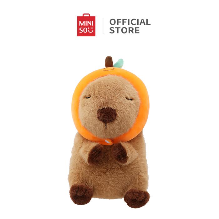 Gambar MINISO x Capibala Boneka Tutup Kepala Oranye Duduk Boneka Kecil Berdiri Lucu Bantal Boneka Capybara Hadiah 20cm/30cm - 1 dari minisoshopid undefined Tokopedia