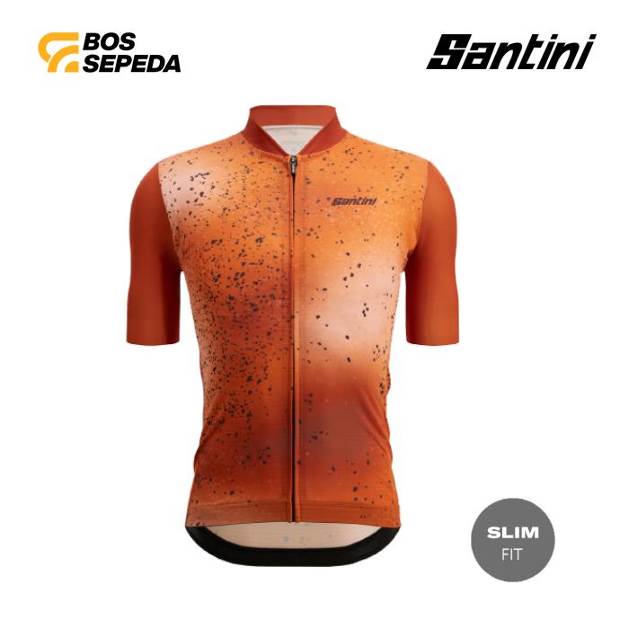 Gambar SANTINI GRAVEL S/S FANGO BLUETTE - JERSEY SEPEDA PRIA ORIGINAL - JERSEY ROAD BIKE - Orange, S dari Bos Olahraga undefined Tokopedia