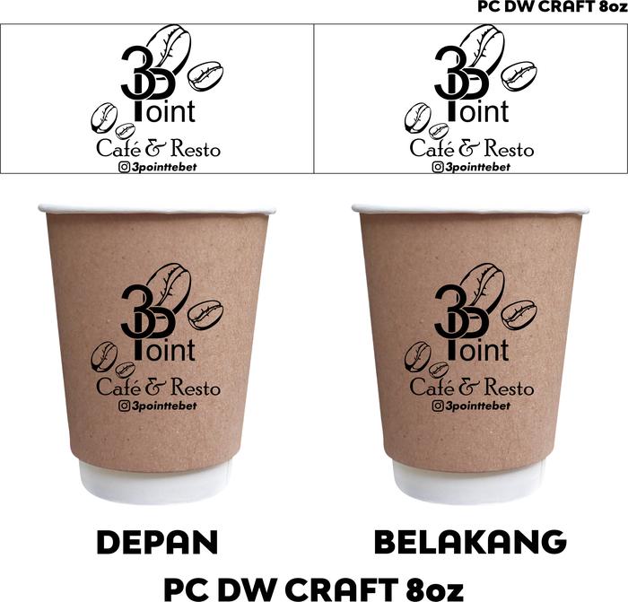 Jual Sablon Paper Hot Cup Double Wall Craft 8 oz - Jakarta Pusat - Kang ...