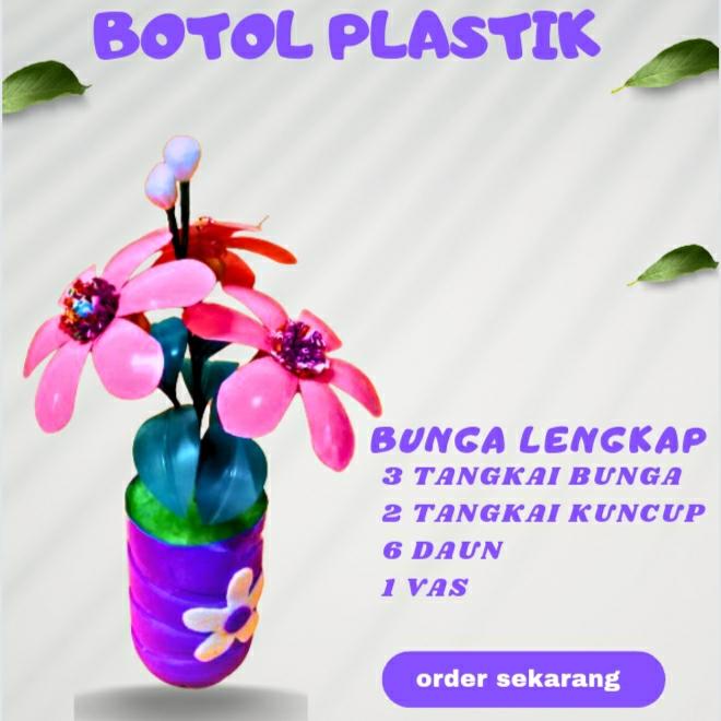 Gambar Bunga Plastik dari Botol Bekas | Kerajinan Daur Ulang | Tugas Prakarya Sekolah - Merah Muda dari Prakaya Rahmat 99 undefined Tokopedia