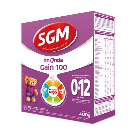Gambar SGM Ananda Gain 100 0-12 Bulan Susu Bubuk 400 g dari Apotek Yasfi undefined Tokopedia
