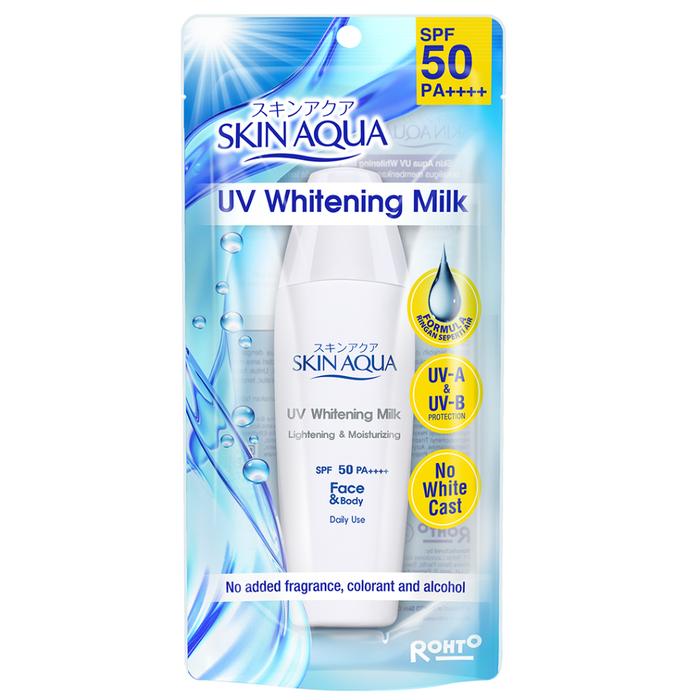 Gambar SKIN AQUA UV Moisture Gel Whitening Milk Moisture Mild Milk SPF 30 50 - Spf50 W.Milk dari Beauty Shop Me_NEW undefined Tokopedia