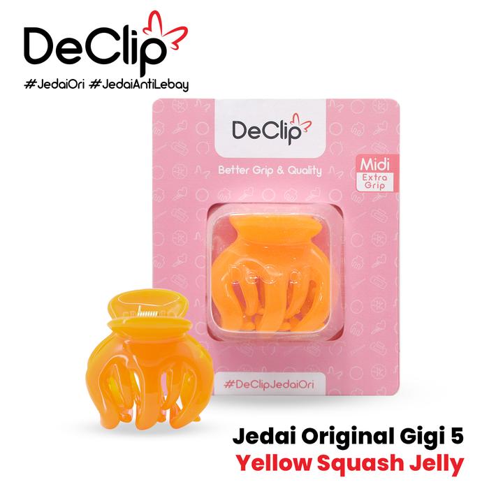 Gambar Jedai rambut Bangkok original Jepitan rambut declip aksesoris gigi 5 uk 5cm - YellowSquash dari Declip undefined Tokopedia
