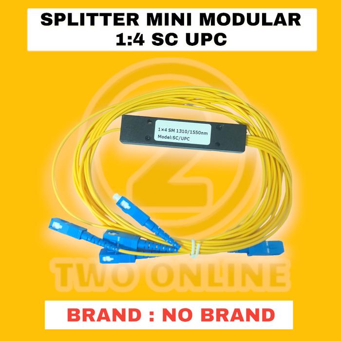 Gambar Passive splitter / pasif spliter 1:4 fiber optic SC UPC MODULAR - MINI-MODULAR dari Two Online undefined Tokopedia