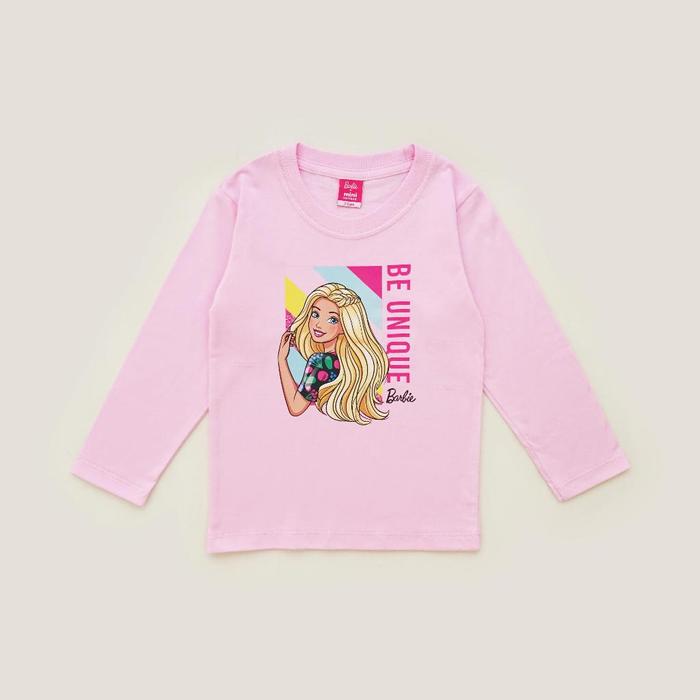 Gambar Barbie x Minicottons Long Sleeve Tshirt Kaos Anak Perempuan Lengan Panjang 2-12 Tahun - Baby Pink, 2 tahun dari Minicottons Indonesia undefined Tokopedia