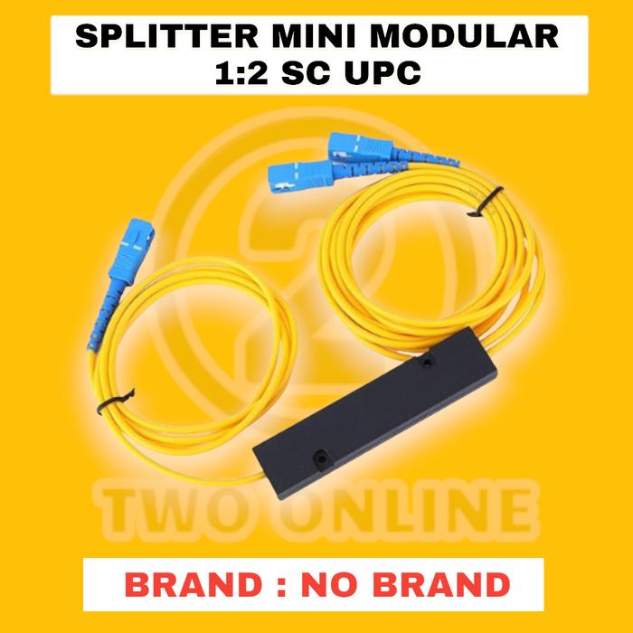 Gambar Passive splitter / pasif spliter 1:2 fiber optic - UPC-minimodular dari Two Online undefined Tokopedia