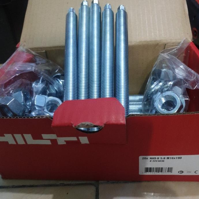 Gambar ANCHOR HAS U 5.8 M16X300 HILTI TERBARU!!! dari Vellichor001 undefined Tokopedia
