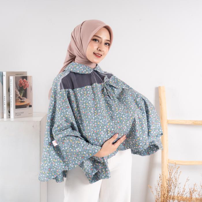 Gambar Apron Menyusui Outer Nursing Cover Katun Jepang Series - Baby U Grow - - APB20DustyBlue dari Baby U Grow Official undefined 5 Tokopedia