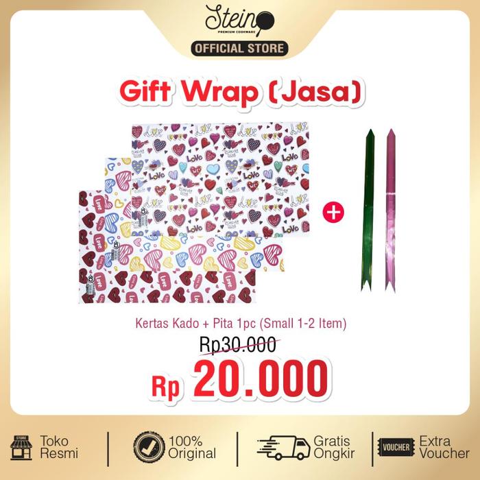 Gambar TERBARU STEIN GIFT WRAP KERTAS KADO DAN PITA | JASA BUNGKUS KADO - Small dari RUBICA MART undefined Tokopedia