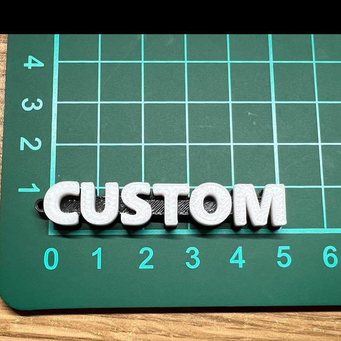 Gambar Gantungan Kunci Custom Text - S dari Jhin-e undefined Tokopedia