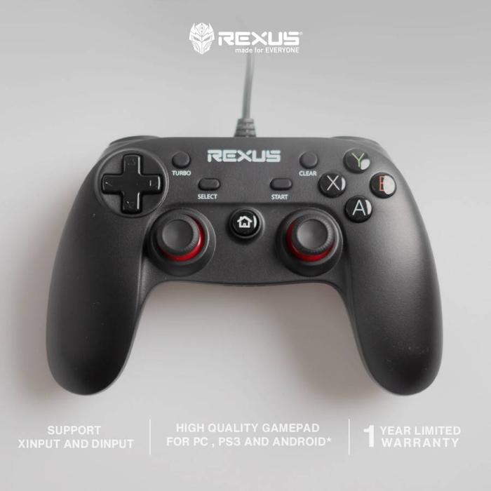 Gambar Rexus Joystick / Stick Gladius GX1 / GX 1 Pro Gaming Gamepad - Hitam dari PS Enterprise Official undefined Tokopedia