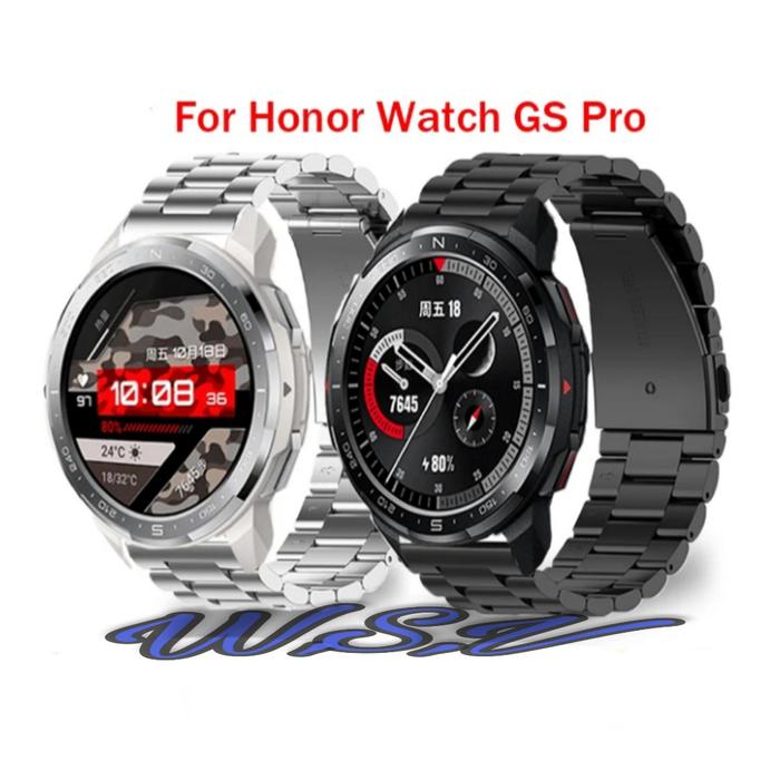 Smart Watch Honor Watch Gs Pro Black Stainless Steel Strap Honor