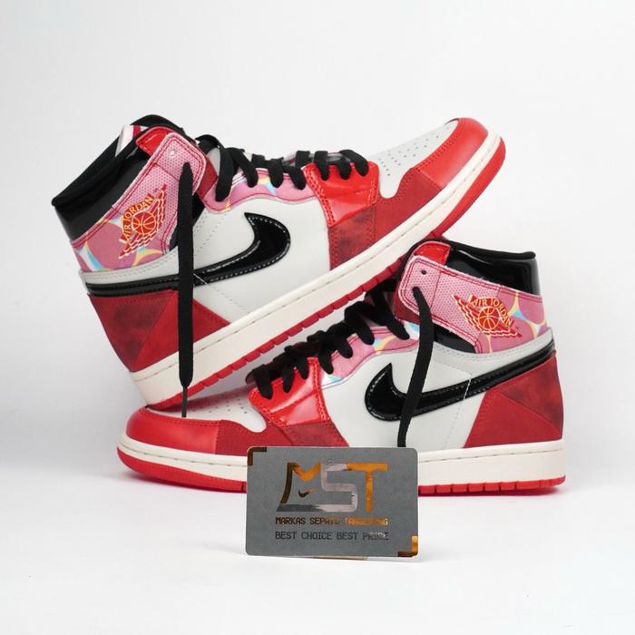 Spiderman Shoes Spider Verse Jordan 1s Jual Sepatu Air Jordan